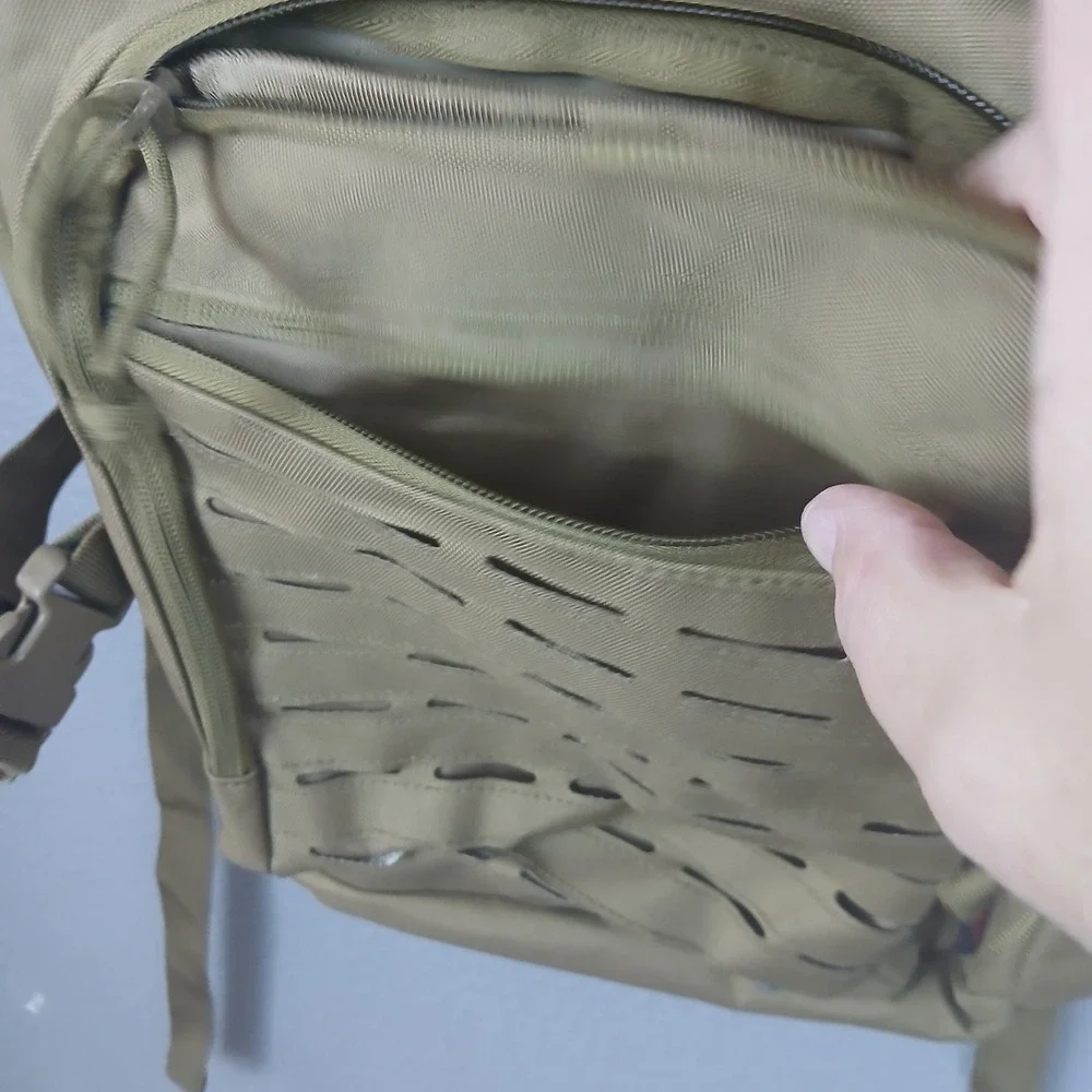 New Tactical Backpack Coyote Tan Laser Cut MOLLE Military Assault Pack 19in